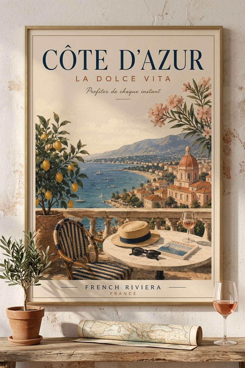 Côte d’Azur – Affiche “La Dolce Vita”