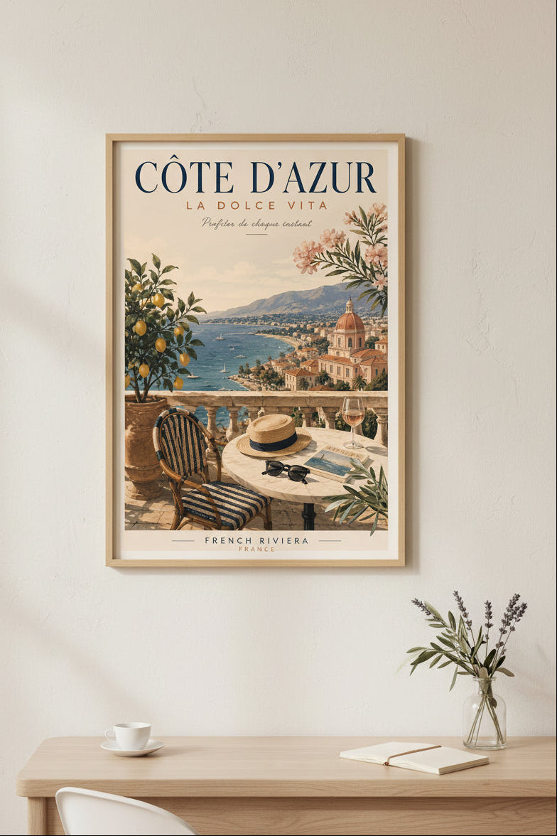 Côte d'Azur – Affiche "La Dolce Vita"