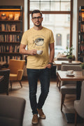 T-shirt Col V Humour "Je M'en Fish"